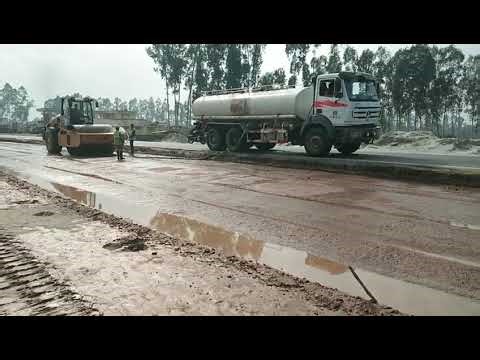 Water Compaction on Subbase Layer | Road Base Preparation | Compaction Technique