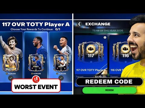 Worst Event 🤬 Team Of The Year Guide & New Draft System is Scam [Redeem Code] 💔