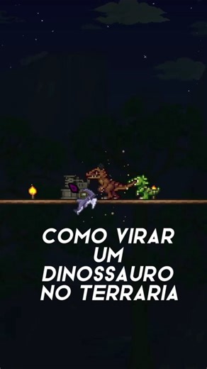 Como virar um Dinossauro no Terraria #terraria #games #tutorials #shorts