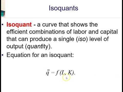 Long run production & Isoquants