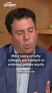 Sports investor Marc Lasry discusses why he believes colleges are hesitant to embrace private equity during the latest episode of the CNBC Sport videocast. Sign up for the CNBC Sport newsletter to watch the full interview: cnb.cx/3KmgZMT | CNBC