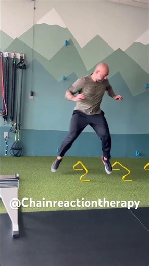 Hurdle lateral step over for speed repeats