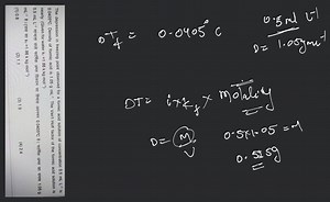 The depression in freezing point observed for a formic acid sol... | Filo