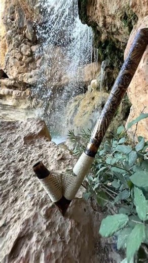 Ceremonial pipe with floral pyrography patterns #craft #bamboo #handmade #pyrography #diy #ornaments