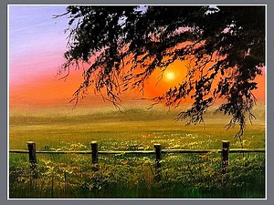 Dramatic Sunset Acrylic Painting Color used : White, Ultramarine blue, Magenta, Vermilion, Cadmium yellow, Lemon yellow, Green, Black Ig : @eldrawingarts #acrylicpainting #artist #artwork #Art #eldrawingarts #painting #sunsetpainting | El Drawing Arts