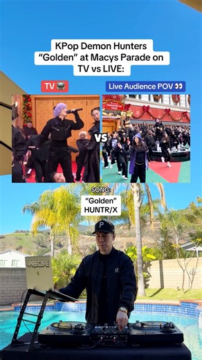 KPop Demon Hunters “Golden” at Macys Parade (TV vs LIVE Audience POV) #kpop #huntrix #kpopdemonhunters | DJ Precise