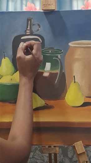 Still life oil painting