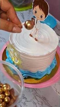 Easy and quick first communion cake #viralcake #customcakes #foryou #chantillycake
