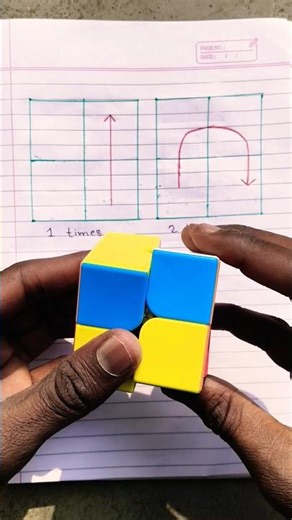 2by2 Rubik's Cube Slove Trick😁 #shortvideos #viral