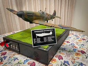 First start up of the Hachette Spitfire Mk 1a with modified base