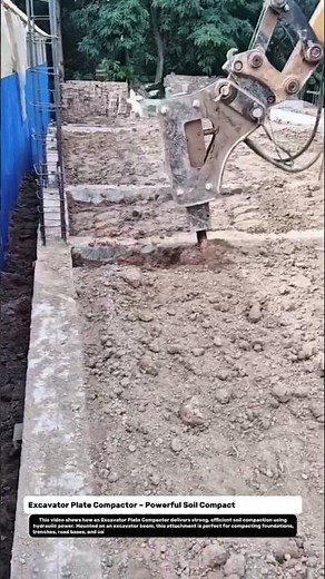 Excavator Plate Compactor – Powerful Soil Compaction Technology.