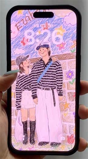 귀여운 커플 배경 화면 만드는법 ! 💗 #aicatch #커플배경화면 #커플 #커플사진 #couple