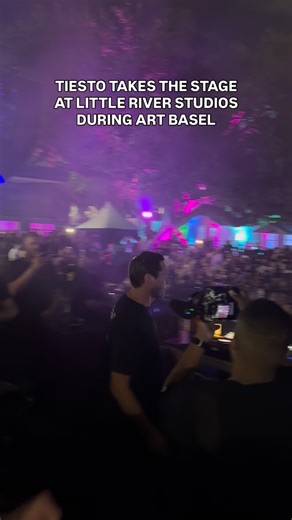 EDM Transit | @tiesto taking command of the stage at @littleriverstudio for @unkommonevents art basel week 🎨 #edm #housemusic #tiesto #artbaselmiami... | Instagram
