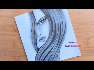 How to draw a girl with pencil sketch Step by step