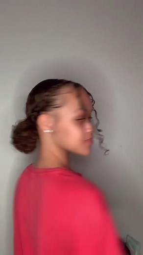 Braces Tightened Pain Relief Tips | Curly Hair Two Braid Bun Tutorial