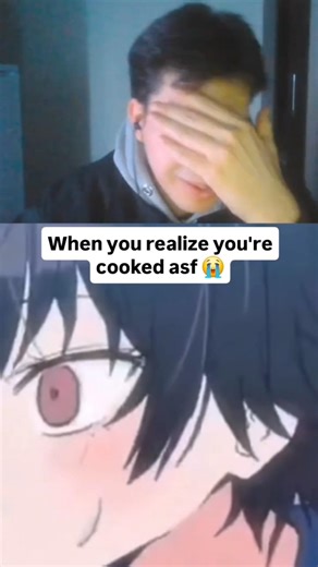You realize you're cooked asf 😭 #anime #animememes #relatable #shorts