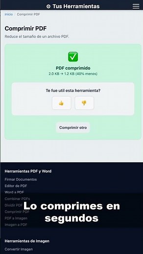 Como comprimir PDF para enviar por correo electronico #shorts