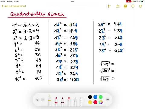 Quadratzahlen lernen mit Tipps und Tricks￼