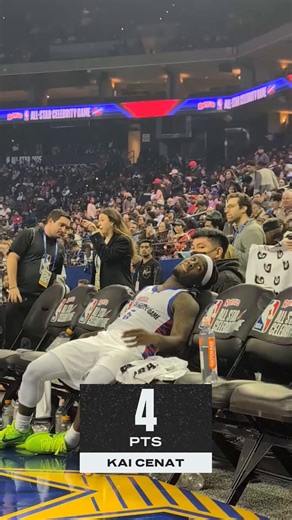 Kai put in work in last year's Celebrity All-Star game 🤣 Watch the 2026 NBA Celebrity All-Star game Friday at 7 PM ET on ESPN and the ESPN App 🍿 | NBA on ESPN