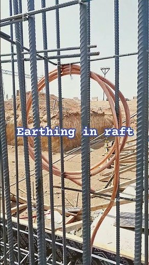 Earthing in building raft