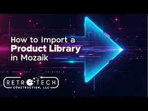 How 2!! Import a Product Library In Mozaik Software!