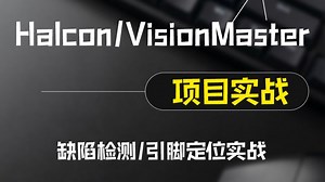 Halcon/VisionMaster缺陷检测 引脚定位实战（机器视觉/实战/VM/Halcon/C#/编程/教程/合集）B1472