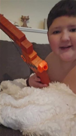 I got this really cool Minecraft bow for Christmas.