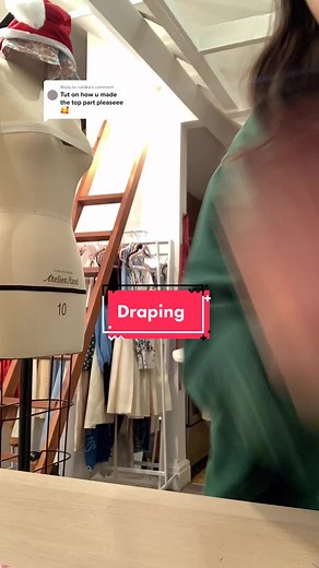 Reply to @rub4ka not a tutorial but I drape most of my patterns so here’s the clip! draping was one of my favorite classes & id highly recommend! 💖