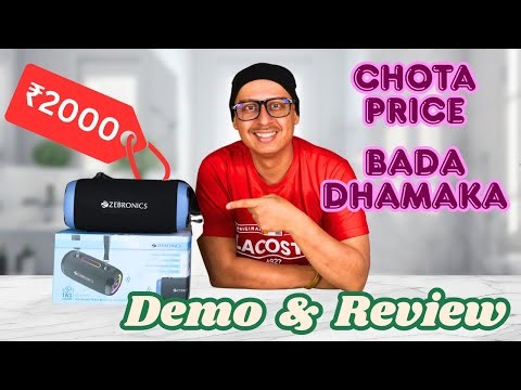 ZEBRONICS Sound Feast 85 Review | Best Bluetooth Speaker Under ₹2000? | Full Test & Sound Demo