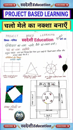 Class 6 Maths Project |मेले का नक्शा | Project Based Learning| Symmetry|sammiti|chalo mele ka naksha