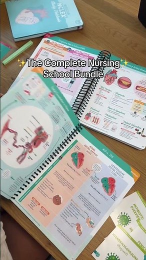 Books you actually NEED in nursing school 📚✨🩺 #RN #BSN #nursehumor