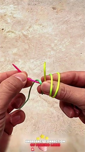 Practical skills for the emergency connection of fishing lines 🎣🧵👌