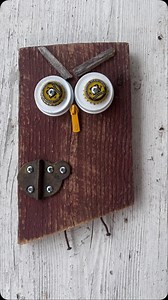 WHOOO is coming to the art show?#foundobjectart #canalquartersartstudio #recycledart #owllovers | Xen Decor | Facebook