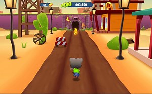 Talking Tom Gold Run 汤姆猫跑酷 城镇：初始场景 汤姆远征狂野的西部再临强盗浣熊老巢