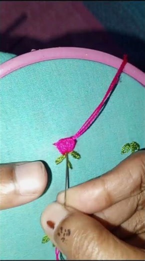 Little tulips stitching design #viral #embroidery