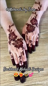 Simple Backhand Mehndi Designs 2025😍💕|Unique Stylish Short Red Stain Mehendi#mehndi#henna#shorts#fyp