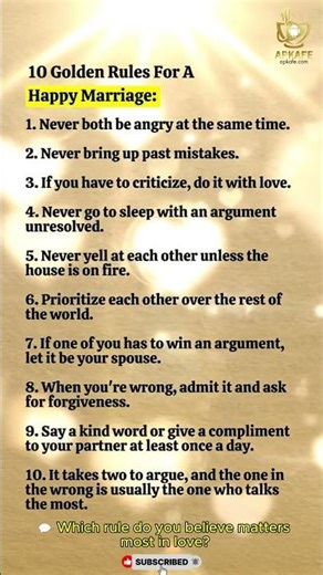 Always Arguing? Watch These 10 Marriage Rules