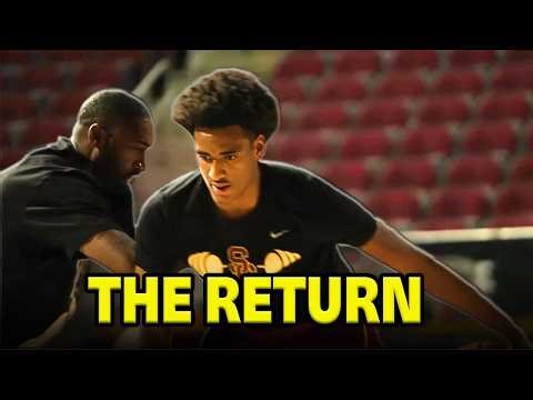 Alijah Arenas Trains with Father to get in shape for his USC college Debut