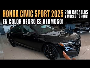 HONDA CIVIC SPORT 2025 EN COLOR NEGRO ES HERMOSO