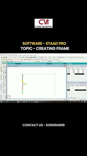 STAAD Pro Tutorial Creating Frame Structure Step by Step