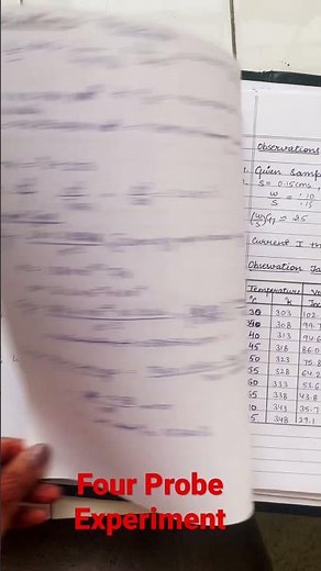 Four Probe Experiment #physics experiments