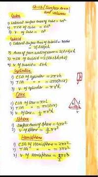 Ex 12.2 Surface Area & Volume | Class 10 Maths ONESHOT #education #maths #cbse #class10maths #ncert