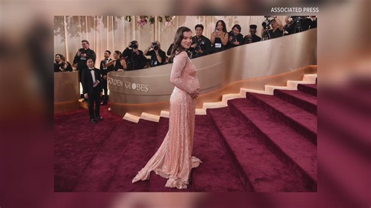 Hailee Steinfeld walks the red carpet at the Golden Globe Awards