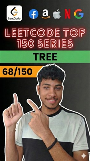 Chetan Sahu on Instagram: "Day 68/150 : Same Tree might look simple, but it’s the ultimate test of your recursion fundamentals. 🧠 To check if two trees are exactly the same, you need to verify three things at every single node: 1️⃣ Are both nodes Null? (Base Case: True!) 2️⃣ Is one Null and the other not? (False!) 3️⃣ Are the values different? (False!) If the current nodes match, we recursively check the Left and Right subtrees. If everything returns True, you've found a match! 🚀 📌 Save this 
