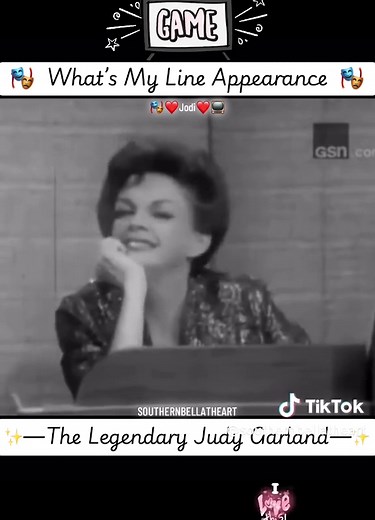 For The Judy Garland Fans! #JudyGarland #WhatsMyLine #OldHollywood #50s #TVLegends