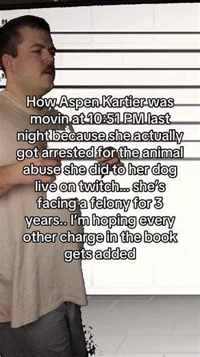 Aspen Kartier arrested for dog incident #foryoupage #aspenkartier #twitch #streamer #trending
