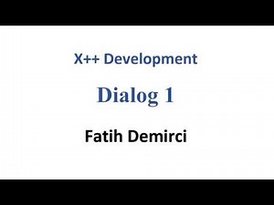 X++ Development : Dialog