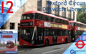 【UKBusRide No.171】伦敦巴士POV OMSI：Oxford Circus 12 Dulwich Library