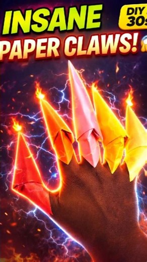 DIY Monster Claws 🐾🔥 #Shorts #PaperCraft #diy #craft