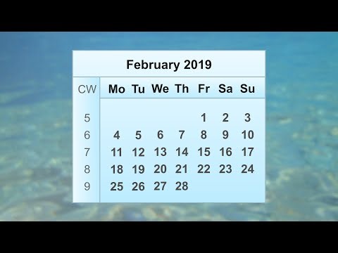 February 2019 Calendar